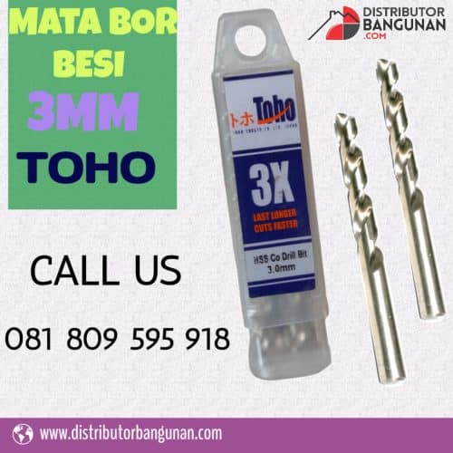 mata bor besi 3mm toho distributor bahan bangunan mata bor besi 3mm toho distributor bahan bangunan