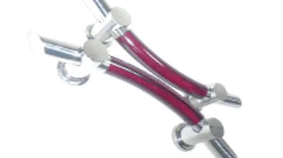 081809595918 (XL) | Tarikan Pintu DKB Sabit SPBB Mahoni (Pj 33 cm)