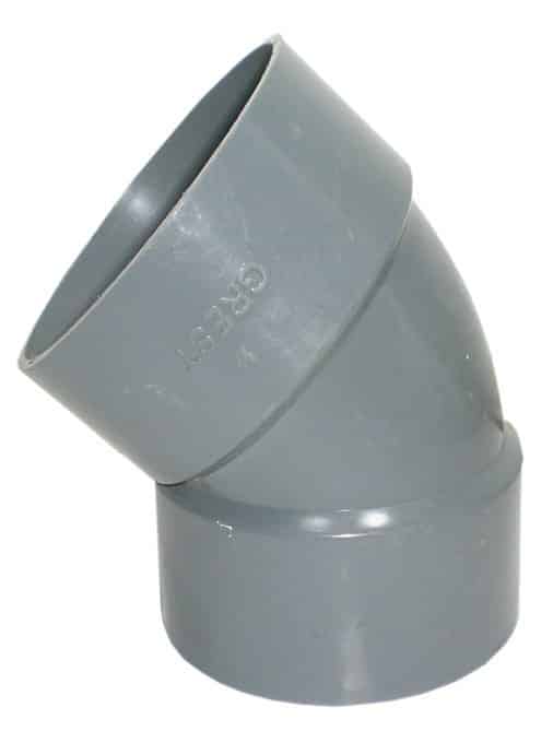 081809595918 (XL) | jual rucika, fitting pvc grest, Knee DV45 Grest 4'