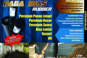 NAGAMAS Rubber 90cm x 50m x 1,2mm