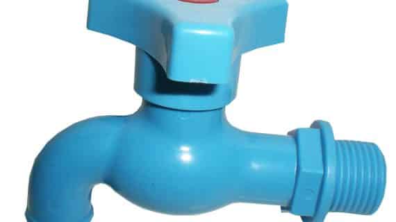 Kran PVC 1/2′ Segi 3 “LOTUS” Biru