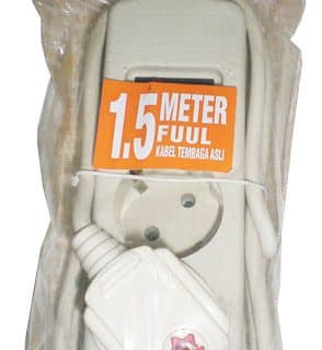 Stop kontak 2 Lbg + KBL 1,5M “VLC”