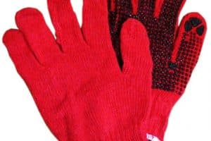 Sarung Tangan Merah bintik Hitam “Matahari”