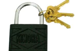 Gembok Hitam 60mm Leher Pendek “kimora”