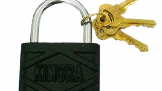 Gembok Hitam 60mm Leher Pendek “kimora”