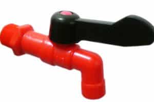 Kran PVC 1/2′ “SINLOG” Merah/Hitam