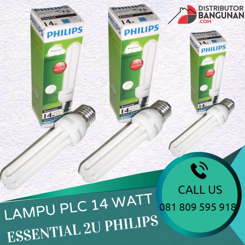 LAMPU PLC 14W ESSENTIAL 2U PHILIPS