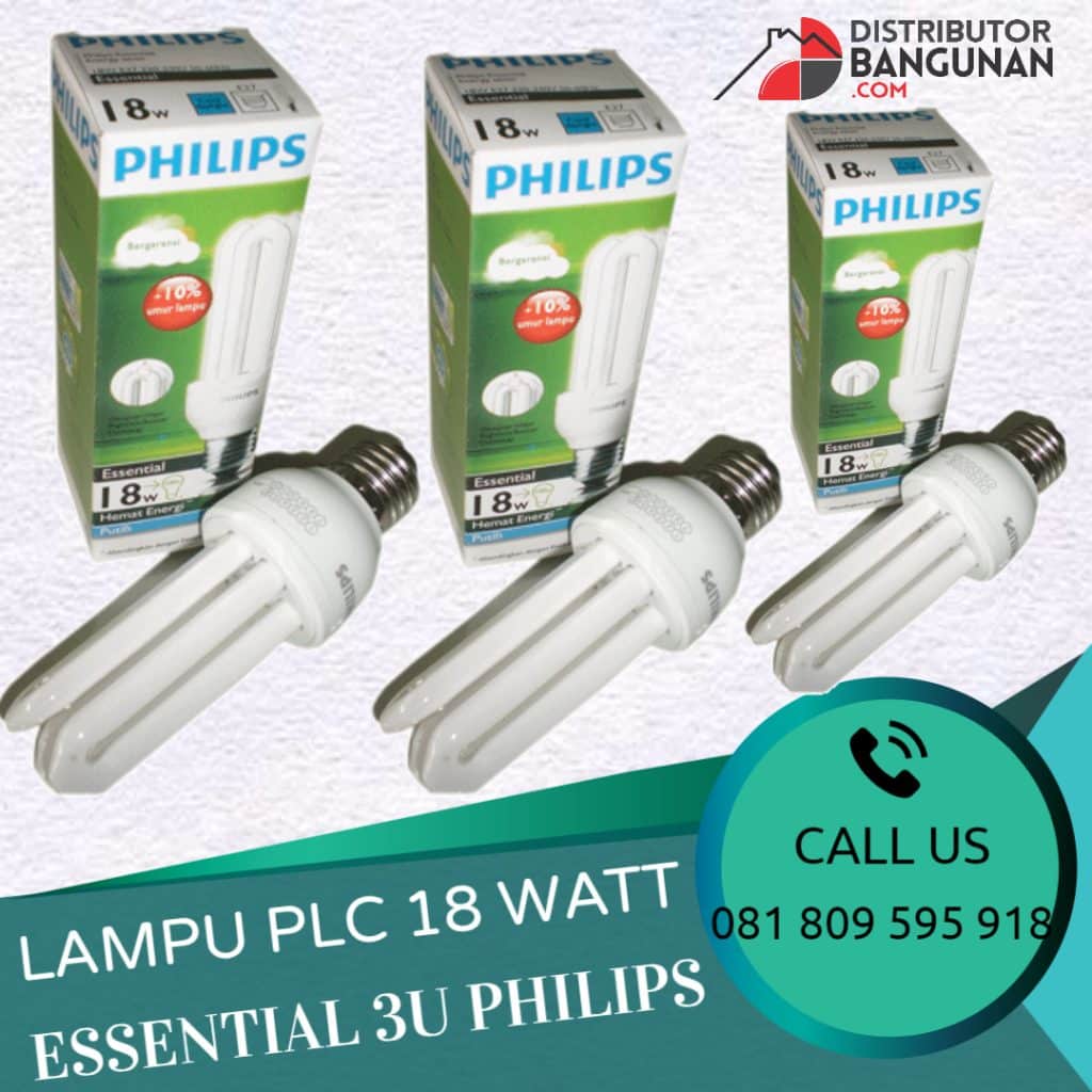LAMPU PLC 18W ESSENTIAL 3U PHILIPS
