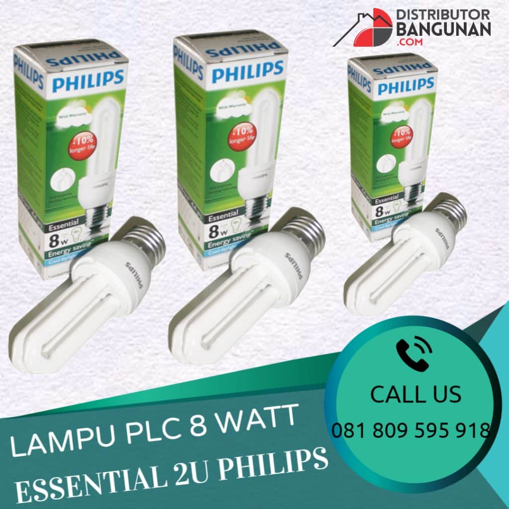 LAMPU PLC 8W ESSENTIAL 2U PHILIPS