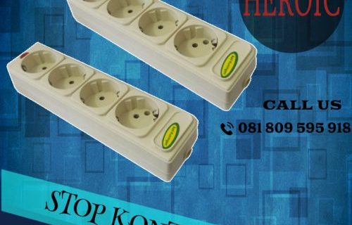 Stop Kontak 4 Lbg “HEROIC” + Lampu (12pcs)