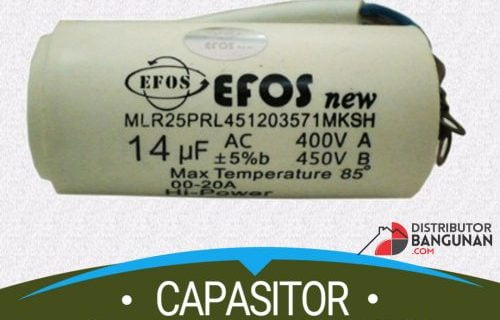 Kapasitor Bulat 14uf “EFOS” BLISTER (40)