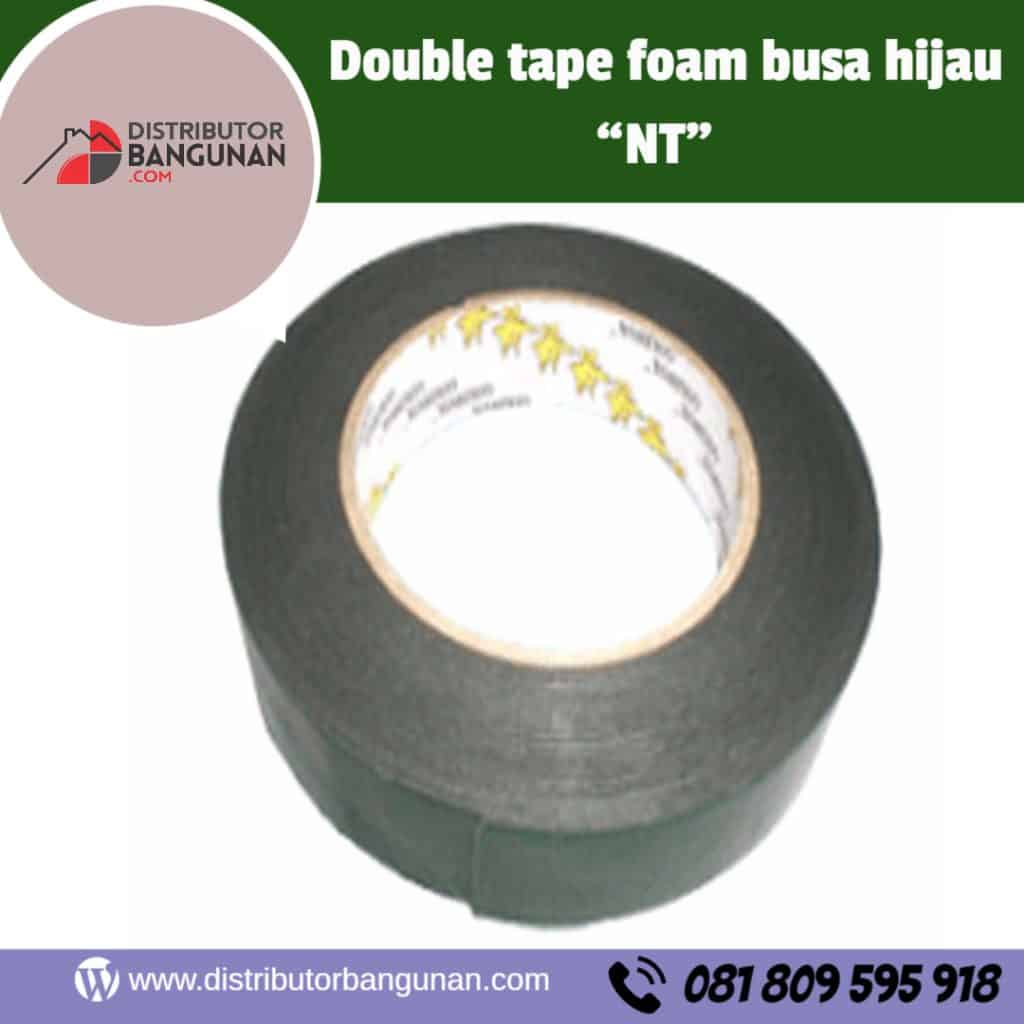 Double tape foam busa hijau “NT”