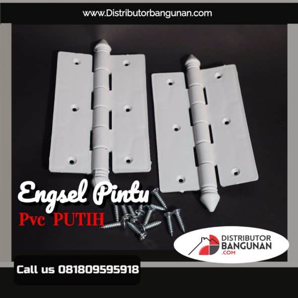 Engsel Pintu PVC putih