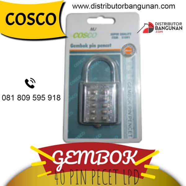 Gembok 40 Pin Pencet LPD "COSCO"