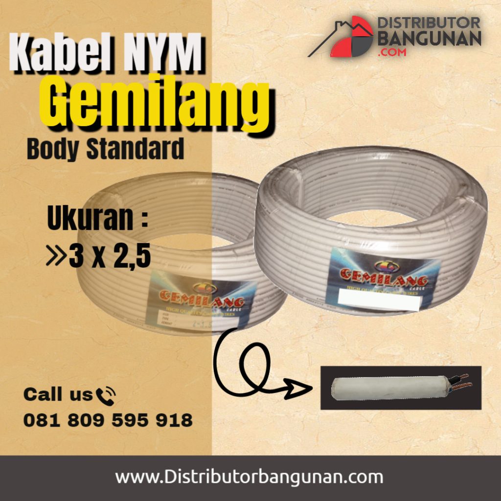 Kabel NYM 3x2 setengah GEMILANG