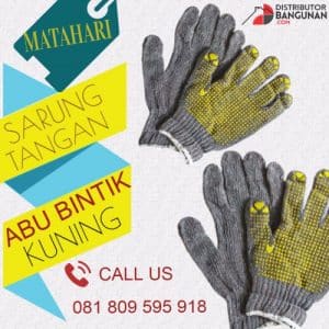 SARUNG TANGAN ABU BINTIK KUNING MATAHARI e1510287969575