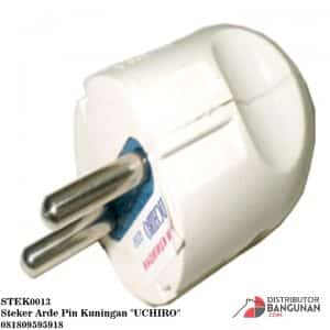 Jual alat Listrik steker-arde-pin-kuningan-uchiro