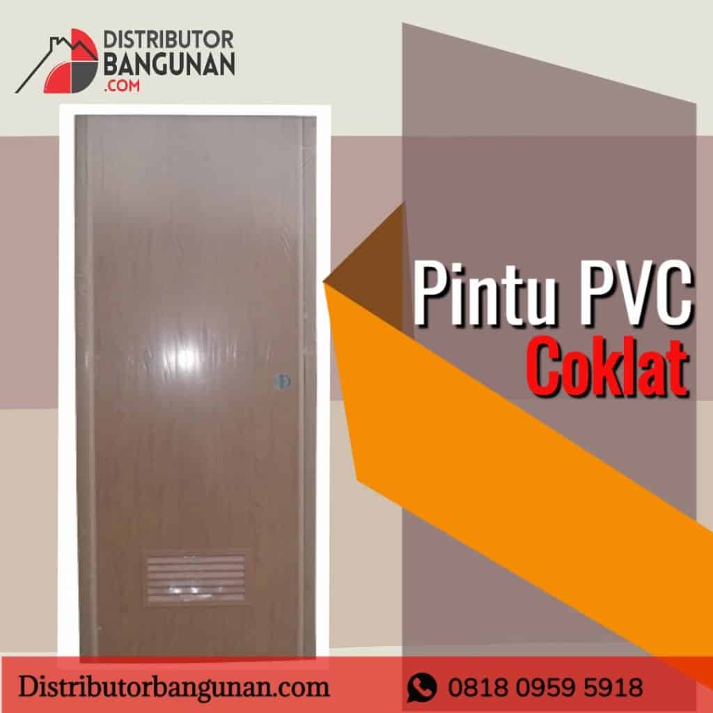 pintu Pvc coklat