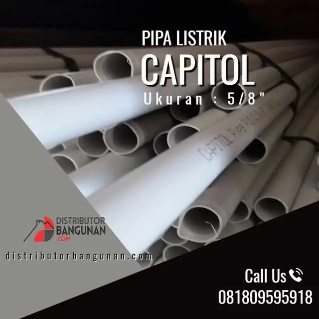 PIPA LISTRIK 5/8' pth "Capitol" 1 PIPA LISTRIK 5/8' pth "Capitol"