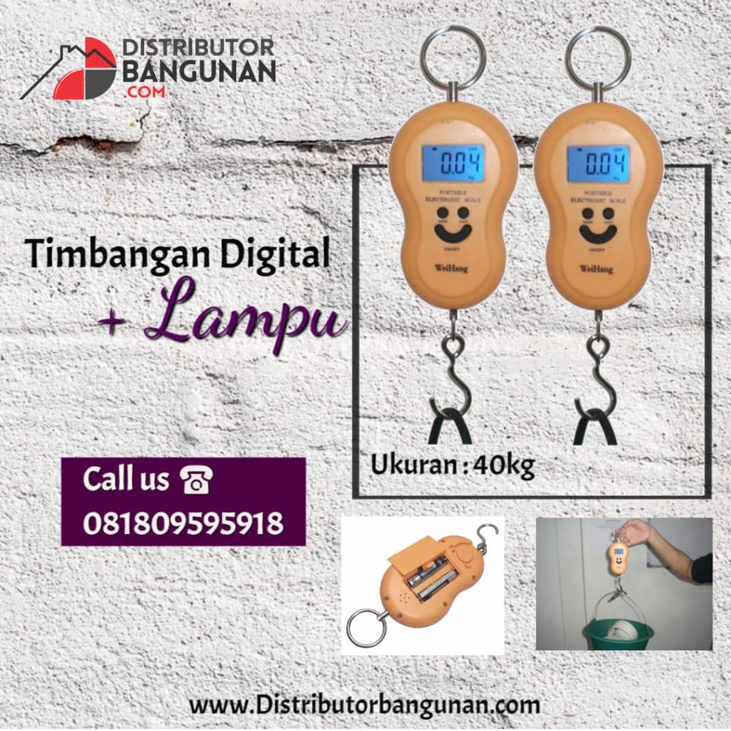 timbangan gantungan Digital lampu