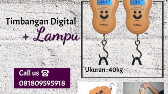 Timbangan Digital 40kg + Lampu