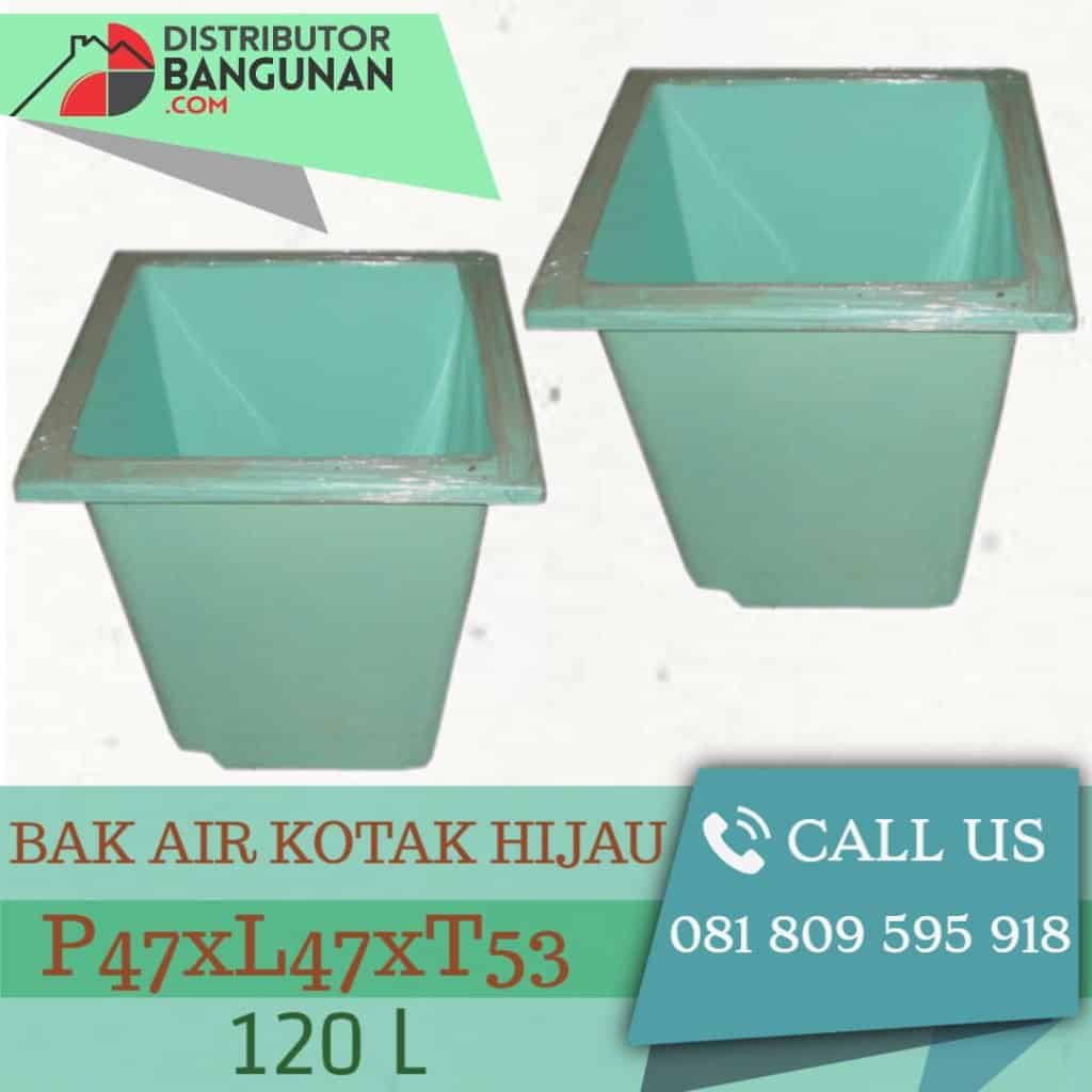 BAK AIR KOTAK HIJAU 120L P47xL47xT53