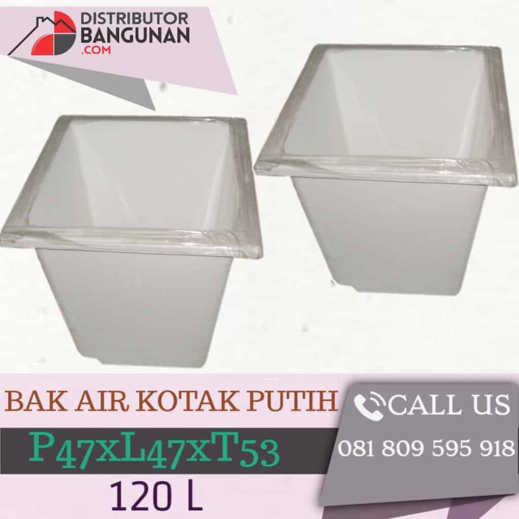 Bak Air Kotak 120ltr P47xL47xT53 White (28) 1 BAK AIR KOTAK PUTIH 120L P47xL47xT53