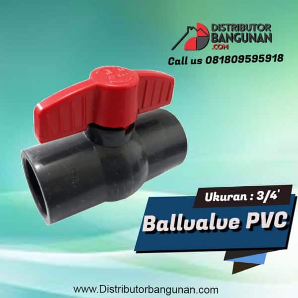Ballvalve 3/4' PVC GOLDFISH