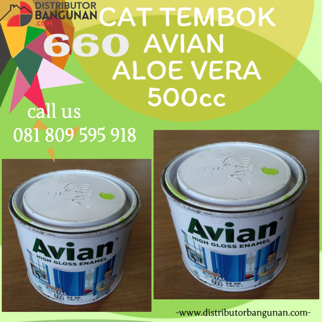 CAT TEMBOK AVIAN 660 ALOE VERA 500CC