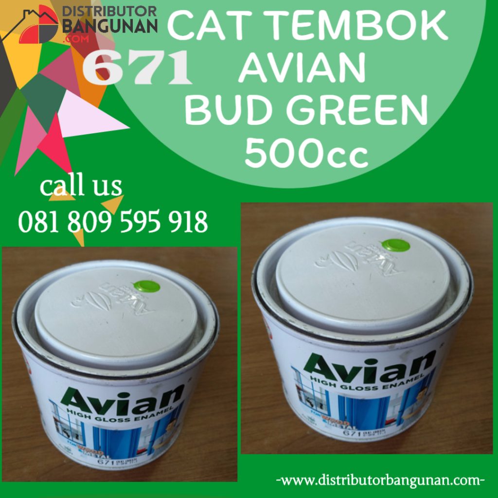 CAT TEMBOK AVIAN 671 BUD GREEN 500CC