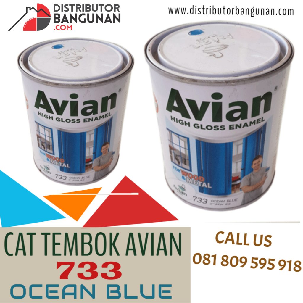 CAT TEMBOK AVIAN 733 OCEAN BLUE