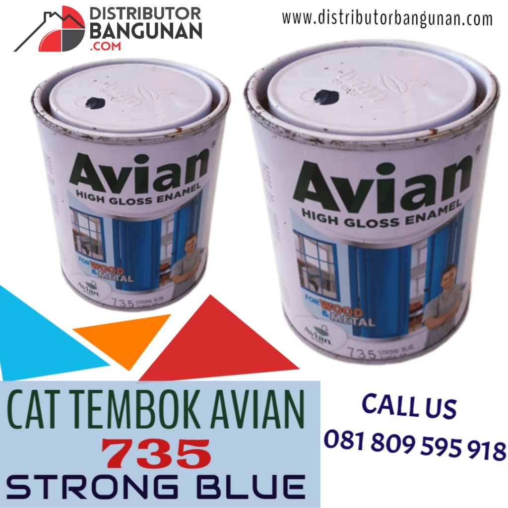 CAT TEMBOK AVIAN 735 STRONG BLUE