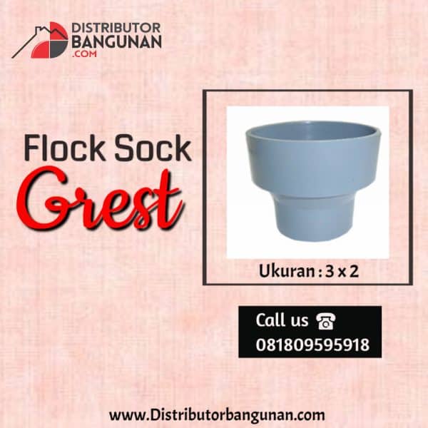 Flock Sock 3 X 2 "GREST" (22 & Hal Belakang)