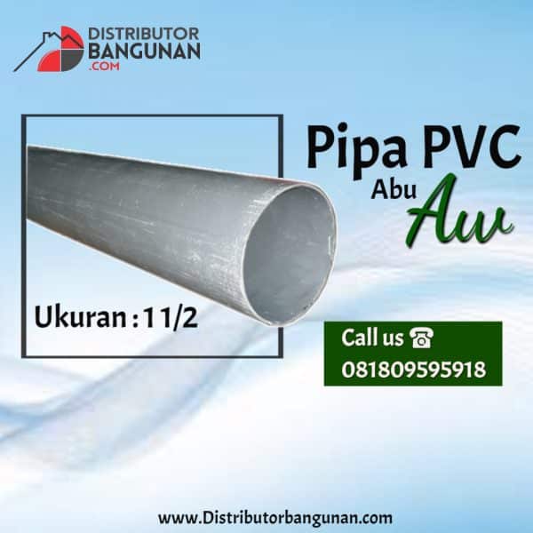 Pipa PVC AW 1 1/2' Abu "VIPLON" (14-18)