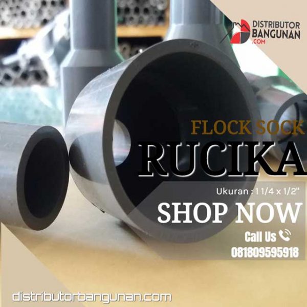 Flock Sock 1 1/4 x 1/2 "RUCIKA" (22 & Hal belakang bagian fitting)
