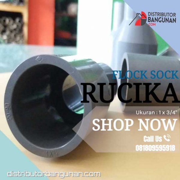 Flock Sock 1 x 3/4 "RUCIKA" (22 & Hal belakang bagian fitting)