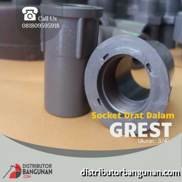 Socket Drat Dalam 3/4' "GREST" (22 & Hal Belakang)