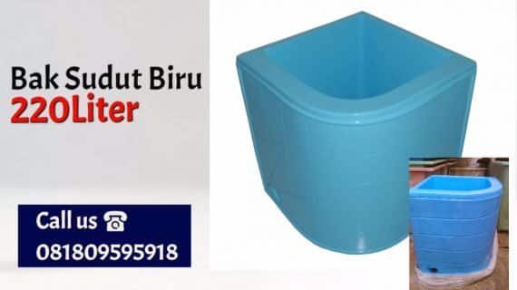Bak Air Sudut 220ltr Biru P55xL55xT53