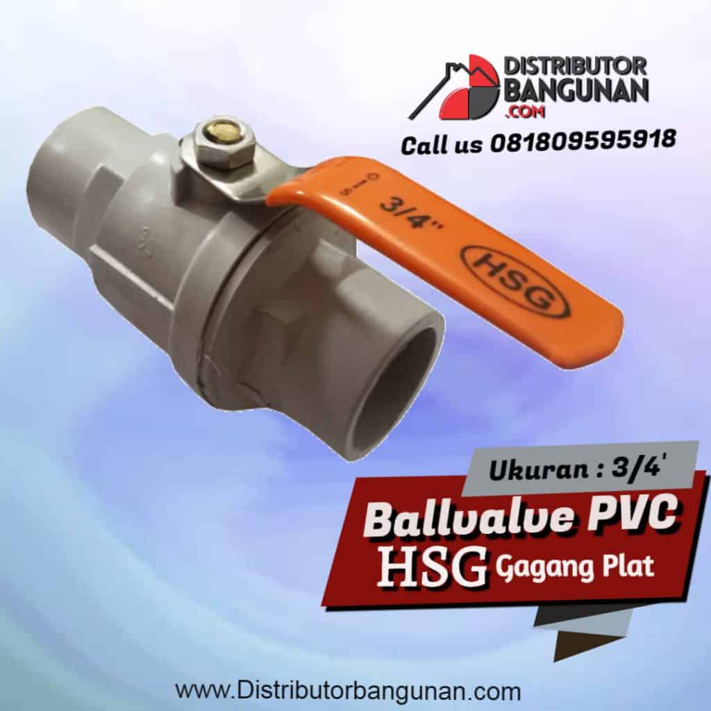 Ballvalve 3per4 PVC Gg Plat HSG