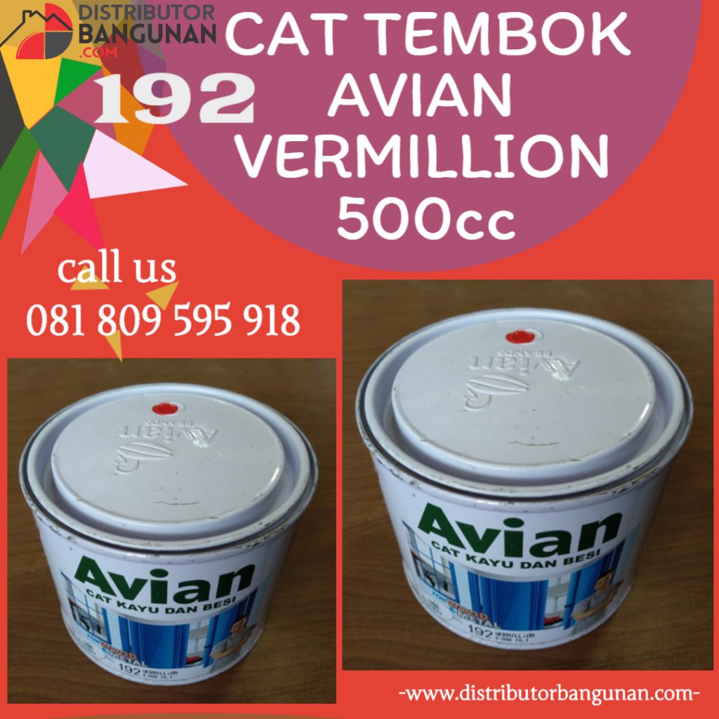CAT TEMBOK AVIAN 192 VERMILLION 500CC