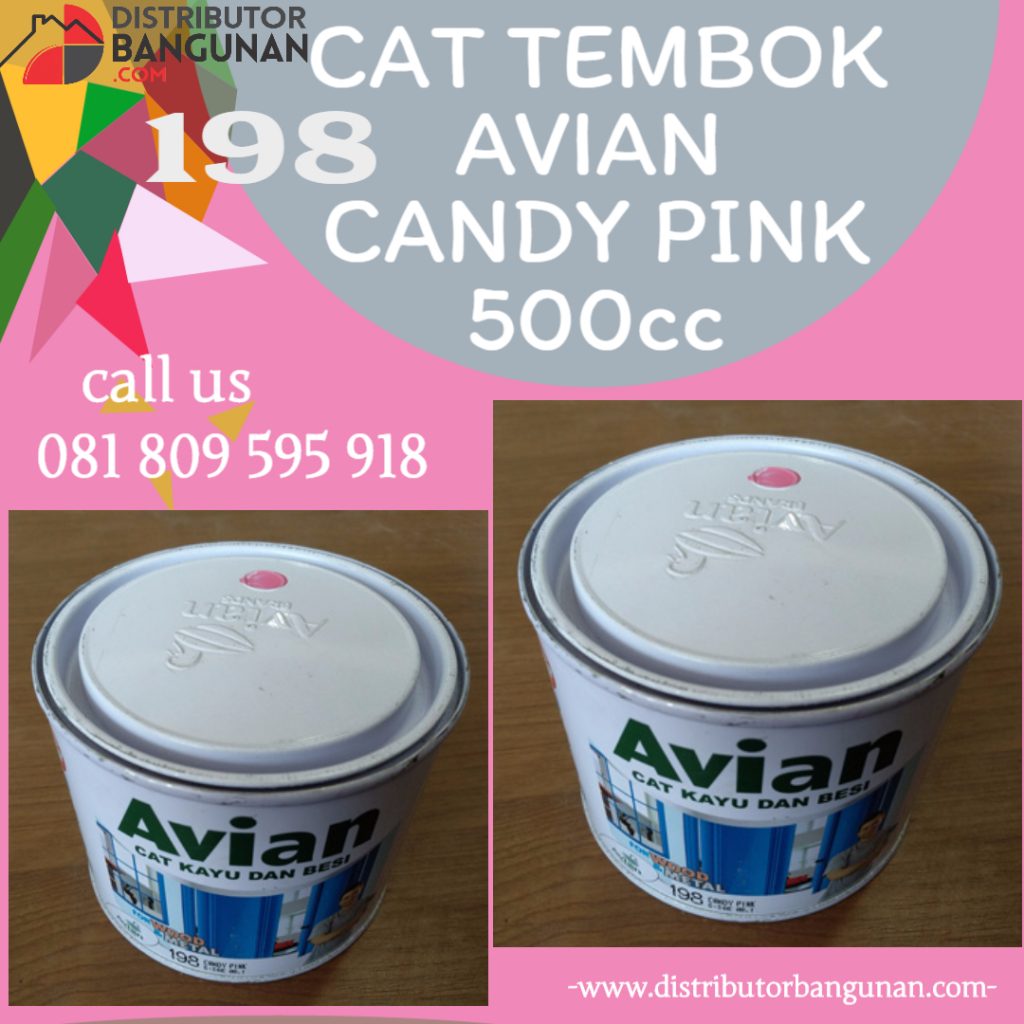 CAT TEMBOK AVIAN 198 CANDY PINK 500CC