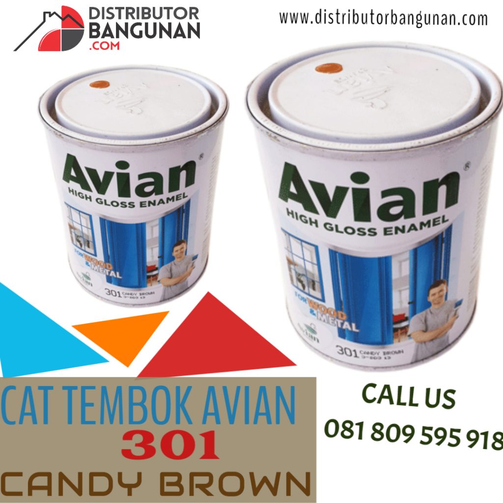 CAT TEMBOK AVIAN CANDY BROWN