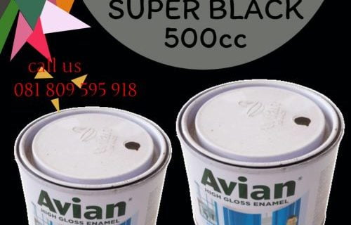 Cat Besi & Kayu “Avian” SY Super Black 500cc