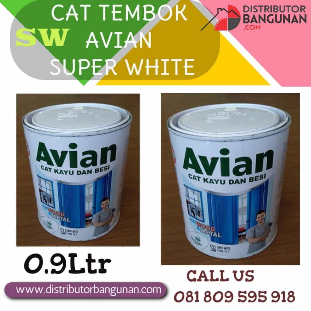 CAT TEMBOK AVIAN SUPER WHITE 0.9LTR 1