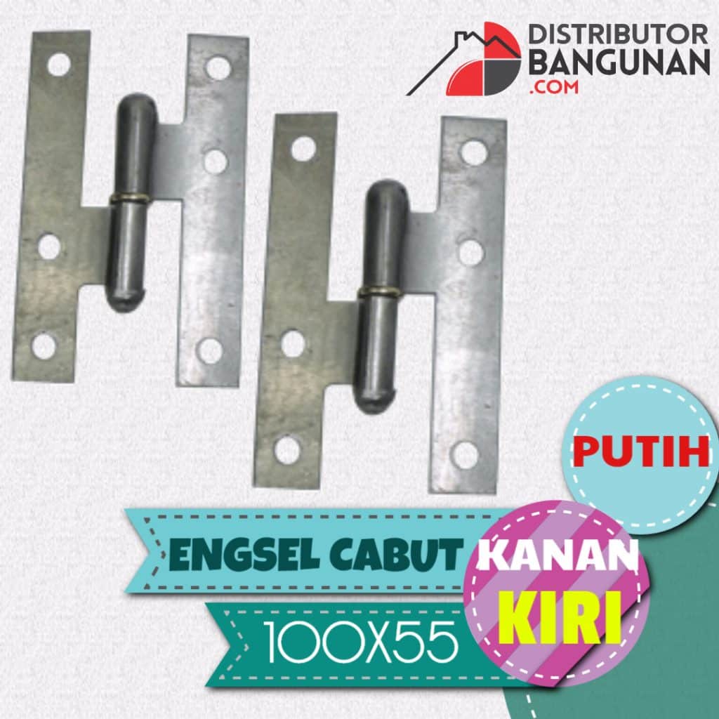 ENGSEL CABUT KANAN KIRI PUTIH 100X55