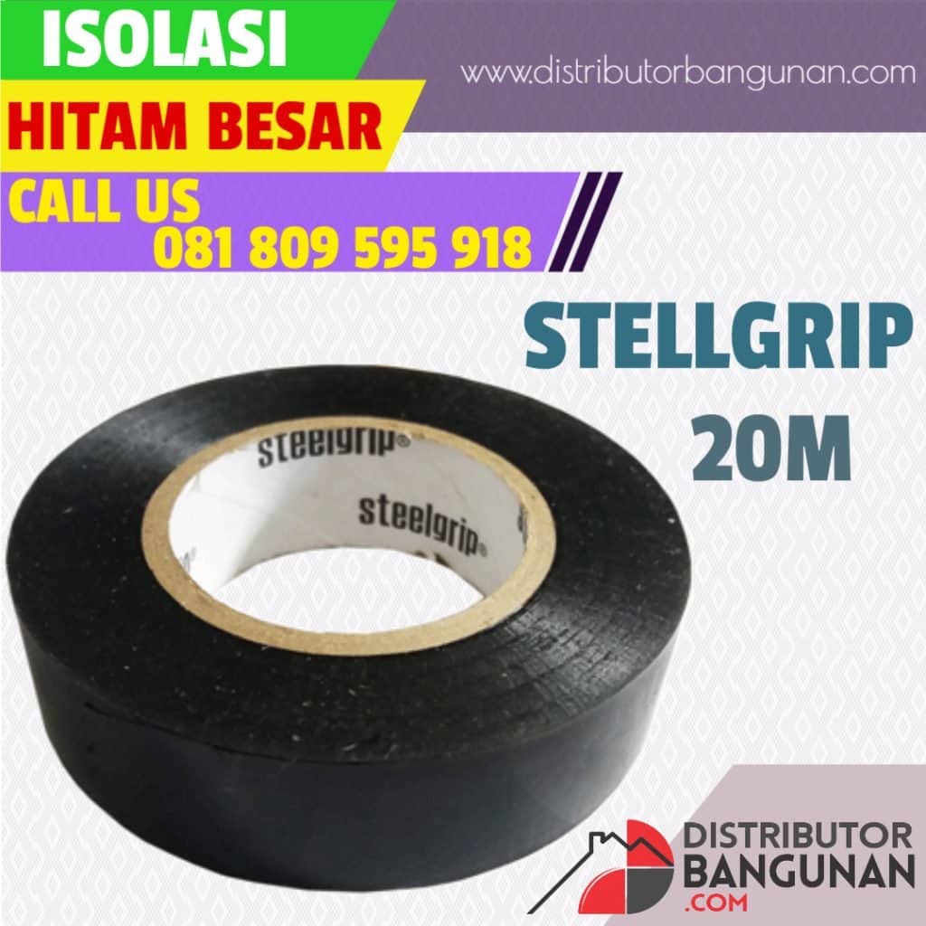 ISOLASI HITAM BESAR STEELGRIP 20M