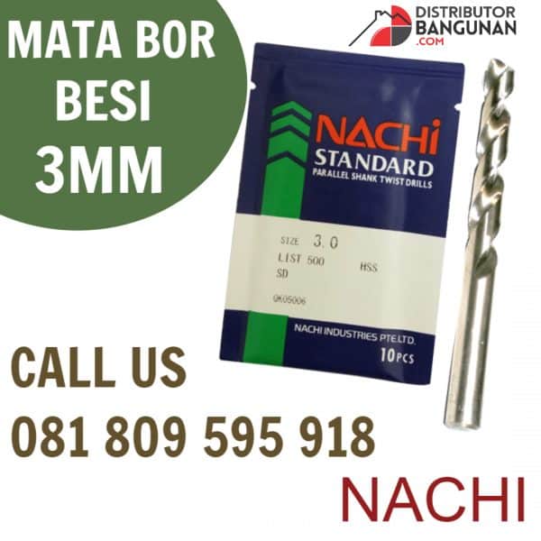 Mata Bor Besi 3mm "NACHI" (95)