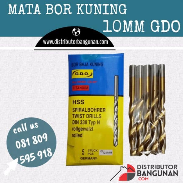 Mata Bor Kuning 10mm "GDO" (94)