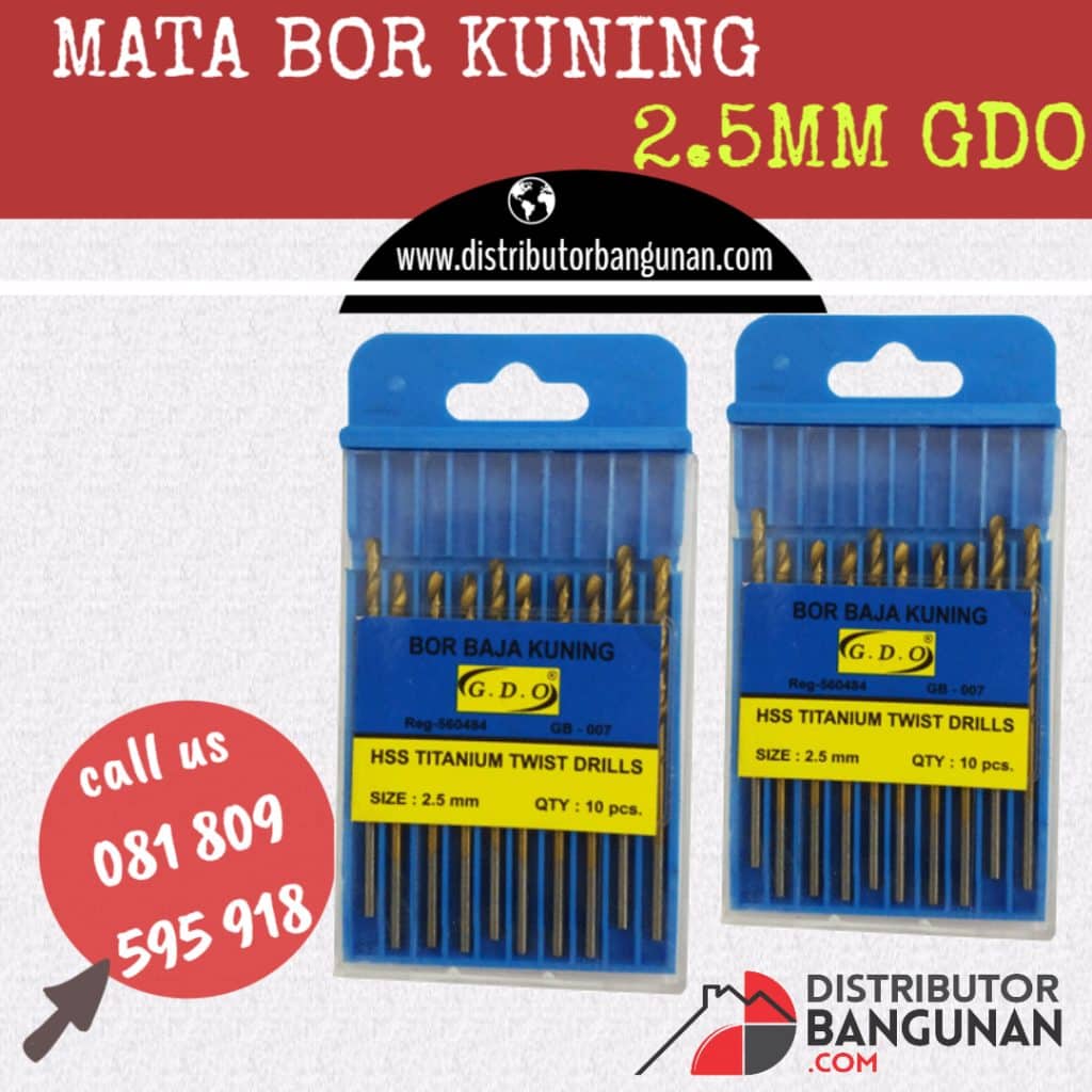 MATA BOR KUNING 2.5MM GDO
