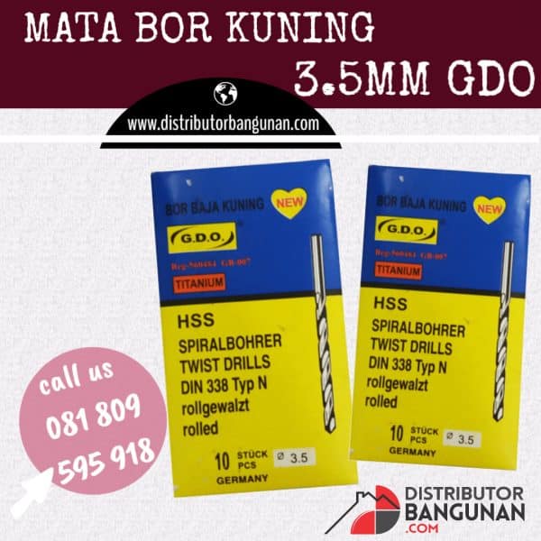 Mata Bor Kuning 3,5mm "GDO" (94)